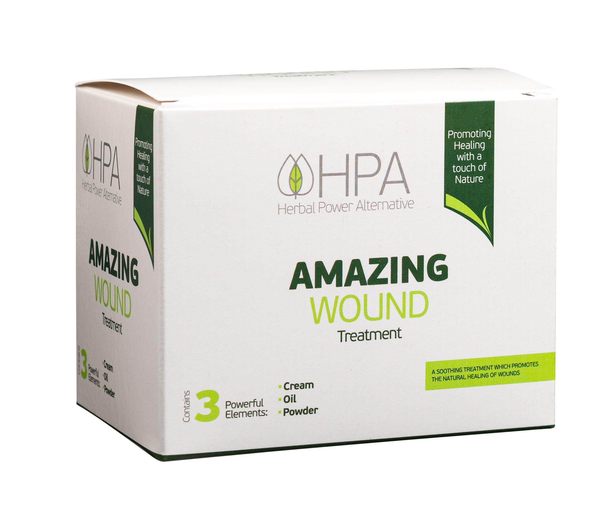 3-In-1 Amazing Wound Healing Kit - Oil, Cream & Powder Set.